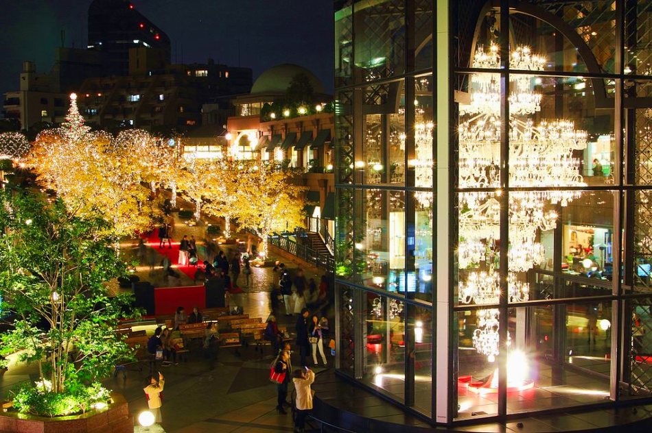 Yebisu Garden Square Decorated for the Holidays
