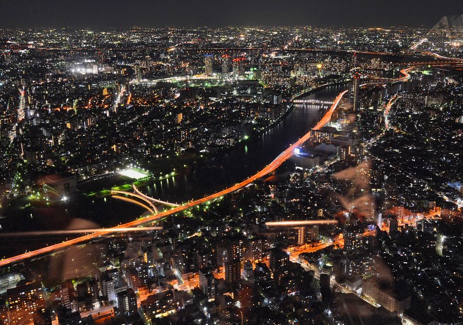 Tokyo Sky Tree Sumida River Night