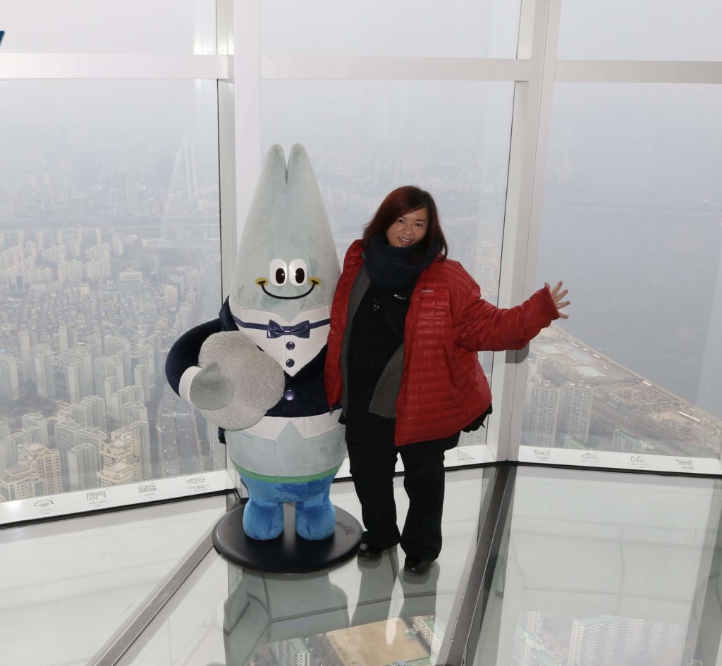Me at Lotte World Tower in Seoul, South Korea, 2019