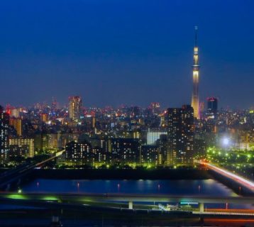 Night View of Tokyo from  Tower Hall Funabori