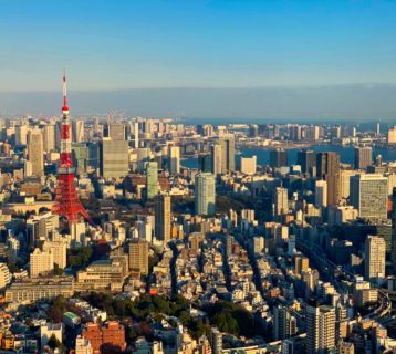 View of Tokyo Tower from Tokyo Sky View