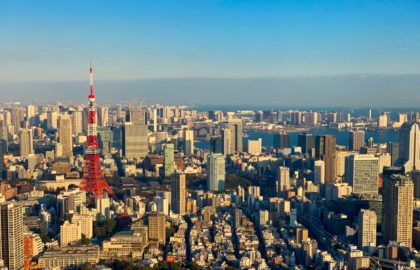 View of Tokyo Tower from Tokyo Sky View